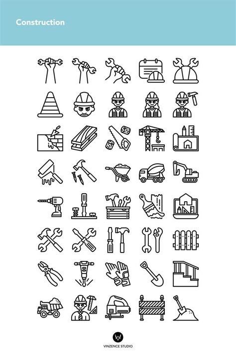 Construction Icon Sets In Icon Set Icon Line Icon