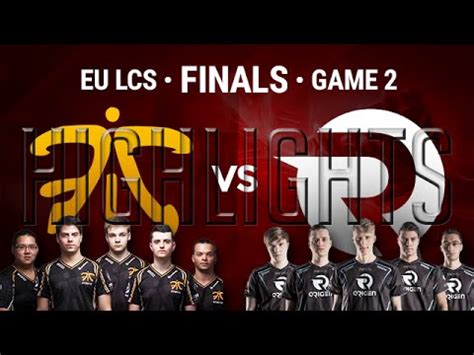 Fnatic Vs Origen Grand Final Game 2 HIGHLIGHTS EU LCS Summer Playoffs