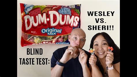 Wesley Vs Sheri Blindfolded Taste Test Dum Dums Lollipops Youtube