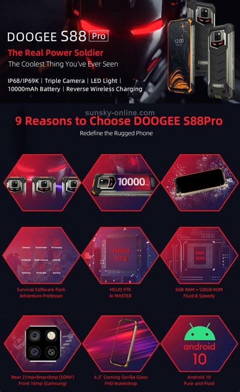 Sunsky Hk Warehouse Doogee S Pro Rugged Phone Gb Gb