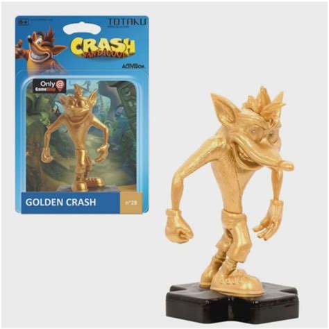 Boneco Totaku Crash Bandicoot Gold Novo Shopee Brasil