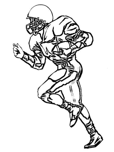 Wide Receiver Football Player Coloring Pages