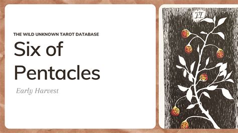 The Wild Unknown Tarot Card Interpretation Database Six Of Pentacles