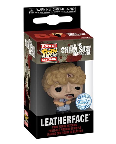 Texas Chainsaw Massacre Leatherface Funko Pocket Pop Keychain