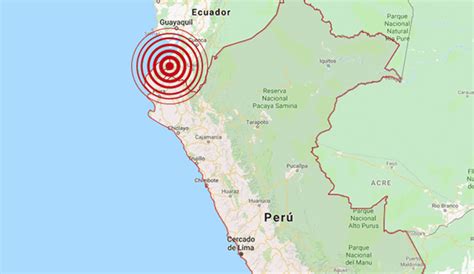 Ecuador Sismo De Magnitud Se Registr En Tumbes Esta Noche