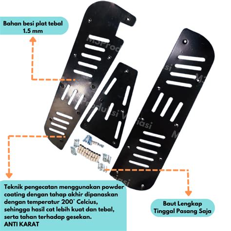 Jual Bordes Floorboard Besi Dek Lantai Vespa Super Sprint Px Ps Excel