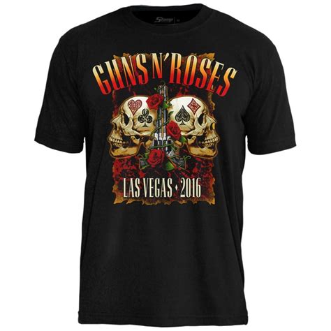 Camiseta Guns N Roses Las Vegas 2016 Túnel do Rock