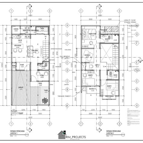 Jual Jasa Desain Arsitektur Gambar Kerja Denah Arsitektur Mep