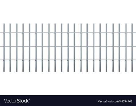 Realistic prison metal bars fence jail Royalty Free Vector