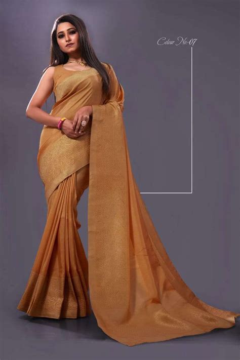 Buy Online Women S Wear Pure Dola Silk Sarees Dupatta Fabrics