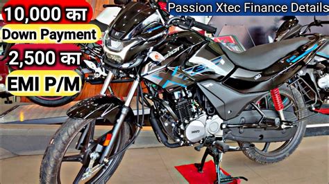 2022 Hero Passion Pro Xtec Bs6 2022 Finance EMI Cost Low Down Payment