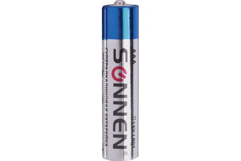 Батарейки SONNEN Super Alkaline, AAA алкалиновые, 4 шт., в блистере ...