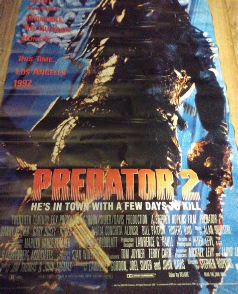 Predator 2 Original Movie Poster - Etsy