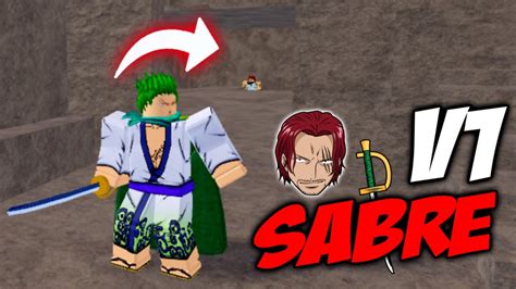 Como Pegar O Sabre V Espada Do Shanks Blox Fruits Youtube