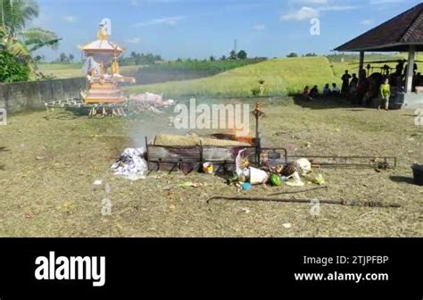 Bali Indonesia May A Balinese Cremation Ceremony Ngaben