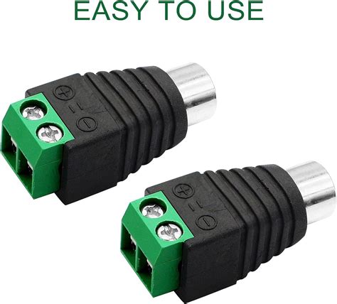 PNGKNYOCN RCA Cable Audio Adapter RCA to AV Screw Terminal Connector ...