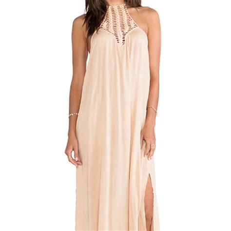 Acacia Positano Dress In Naked Rayon Gem