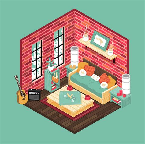 Isometric Room Illustrator 80 Photo