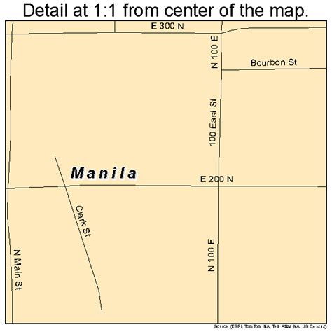 Manila Utah Street Map 4947620