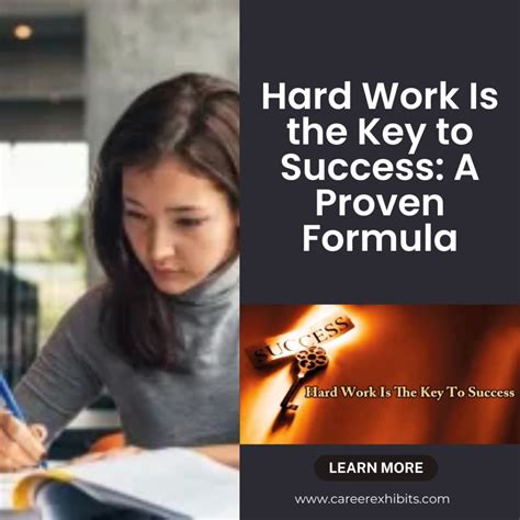 Hard Work Is The Key To Success A Proven Formula