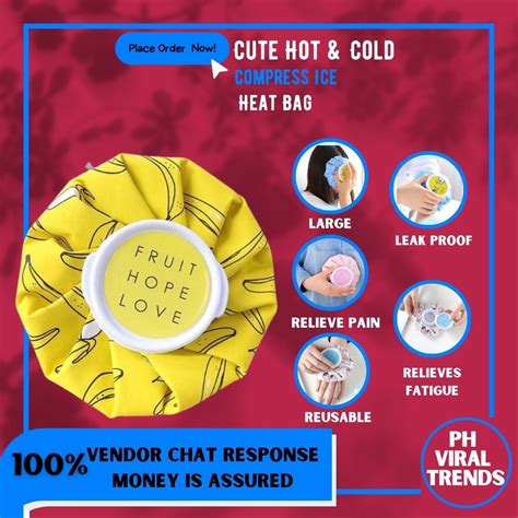 PH Viral Trends ORIGINAL HOT AND HOLD COMPRESS FOR PERIOD BACK PAIN REUSABLE ICE HEAT BAG