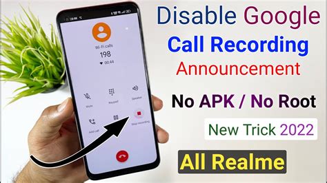 How To Disable Call Recording Announcement In All Realme Android