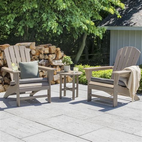 Polywood Nautical Piece Adirondack Set Sand Bbqguys