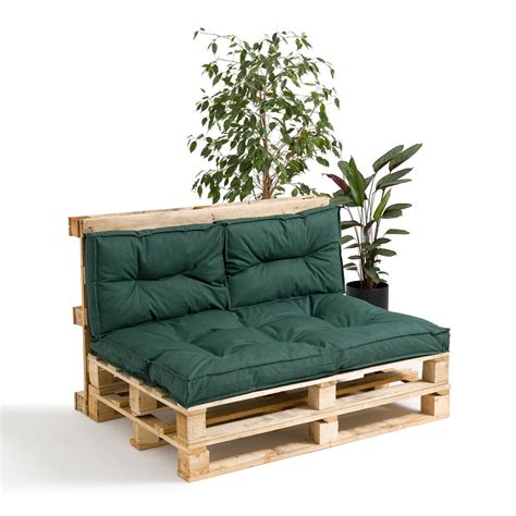 Matelas d extérieur pour canapé palette Samara Vert 80 x 120 cm