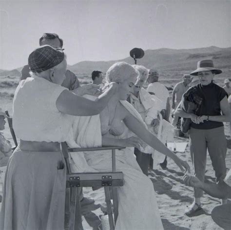 Marilyn On The Set Of The Misfits 1960