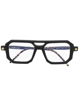 Kuboraum Square Frame Glasses Black FARFETCH UK