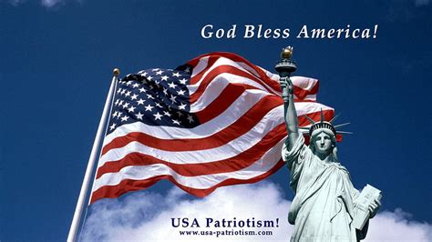 Usa Patriotism Patriotic Themes 01 God Bless America Hd Wallpaper