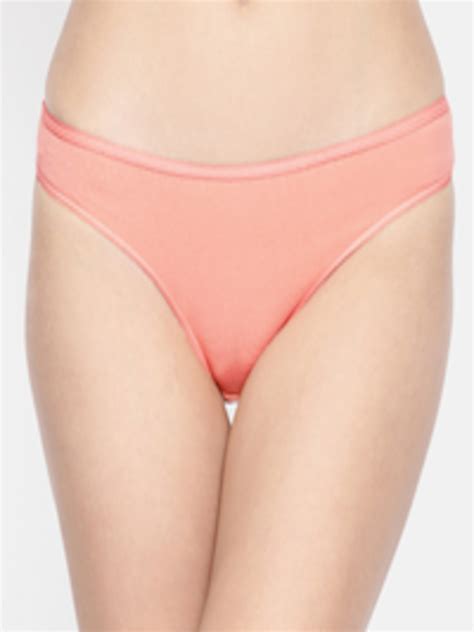 Buy Inner Sense Peach Coloured Organic Cotton Antimicrobial Bikini