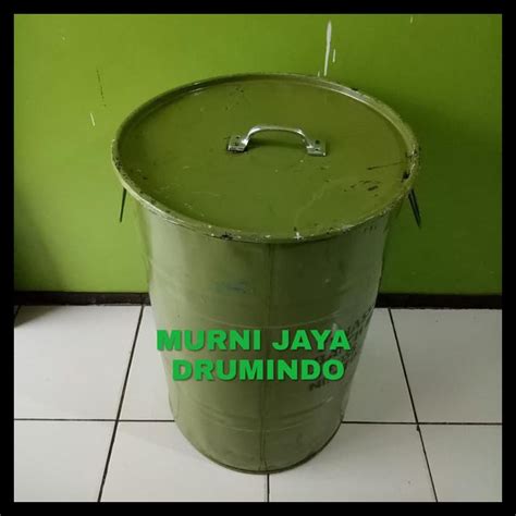 Jual Drum Kaleng Tong Sampah Besi Drum Besi Bekas Liter Shopee