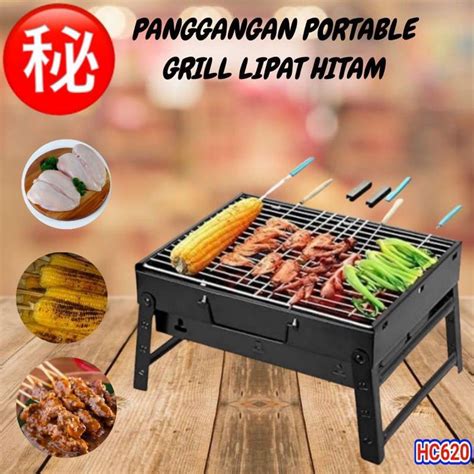 Jual Panggangan Sate BBQ Portable Grill Alat Panggangan Arang Shopee