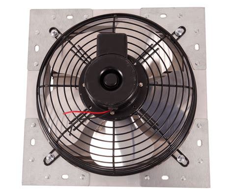 Shutter Mounted Wall Exhaust Fan 10 Inch w/ 9' Cord & Plug 650 CFM Var– Industrial Fans Direct