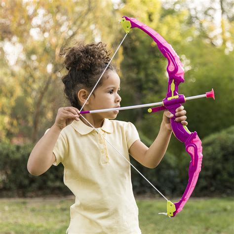 Bcp Kids Light Up Archery Toy Play Set W Bow 3 Arrows Quiver Target