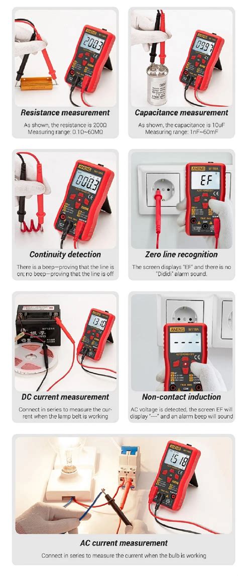 True Rms Multimeter With Automatic Scale And Ncv M A