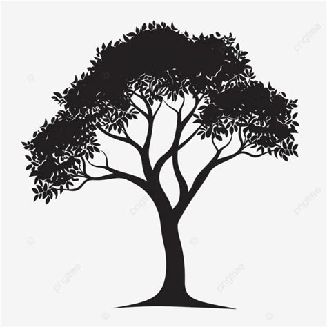 Cartoon Tree Silhouette Clip Art, Tree, Cartoon, Silhouette PNG ...