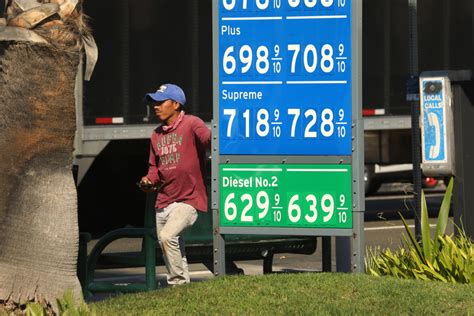 Gas Prices In California Are Retesting Their Highs Pushing Up