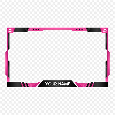 Cool Gaming Clipart Transparent Background, Cool Black Pink Gaming ...