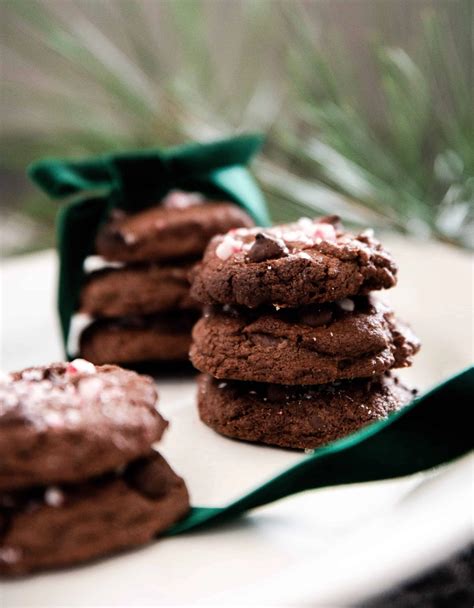 Chewy Double Chocolate Peppermint Cookies Boxwood Ave