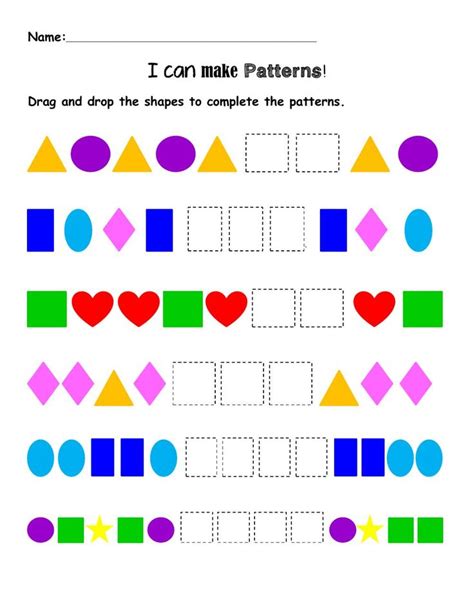 Patterns Activity For Grade 1