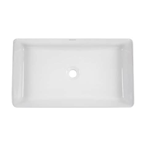 Lavabo De Cer Mica Gravita La Color Blanco Rectangular