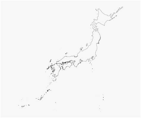 Blank Map Of Japan, HD Png Download - kindpng