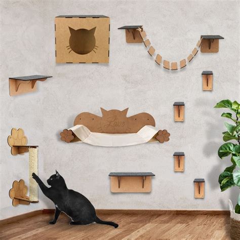 Playground Para Gatos Kits Arranhador Nicho Rede Brinquedo Gato Ponte