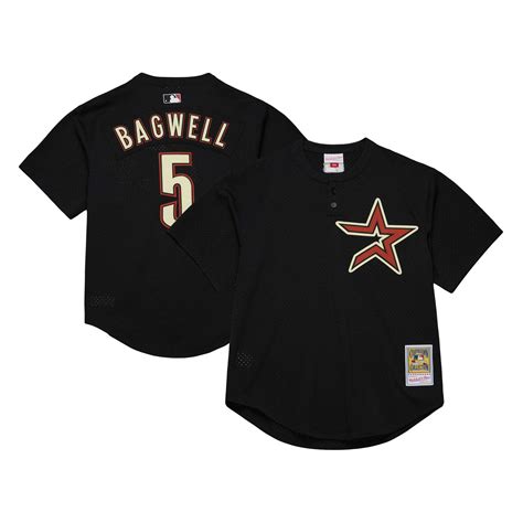 Mens Houston Astros Jeff Bagwell Mitchell And Ness Black Cooperstown