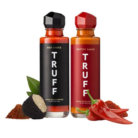 Amazon TRUFF Hot Sauce And Hotter Sauce Pack Bundle Gourmet Hot Sauce Set Black