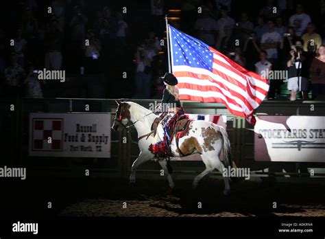 Opening ceremonies for the Fort Worth Stockyards Rodeo Stock Photo - Alamy