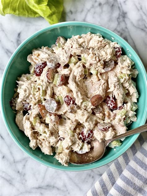Creamy Chicken Salad With Grapes Recipe The Kitchn
