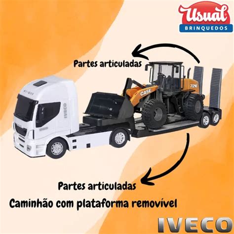 comprar Caminhão Iveco Plataforma Pá Carregadeira Case Usual